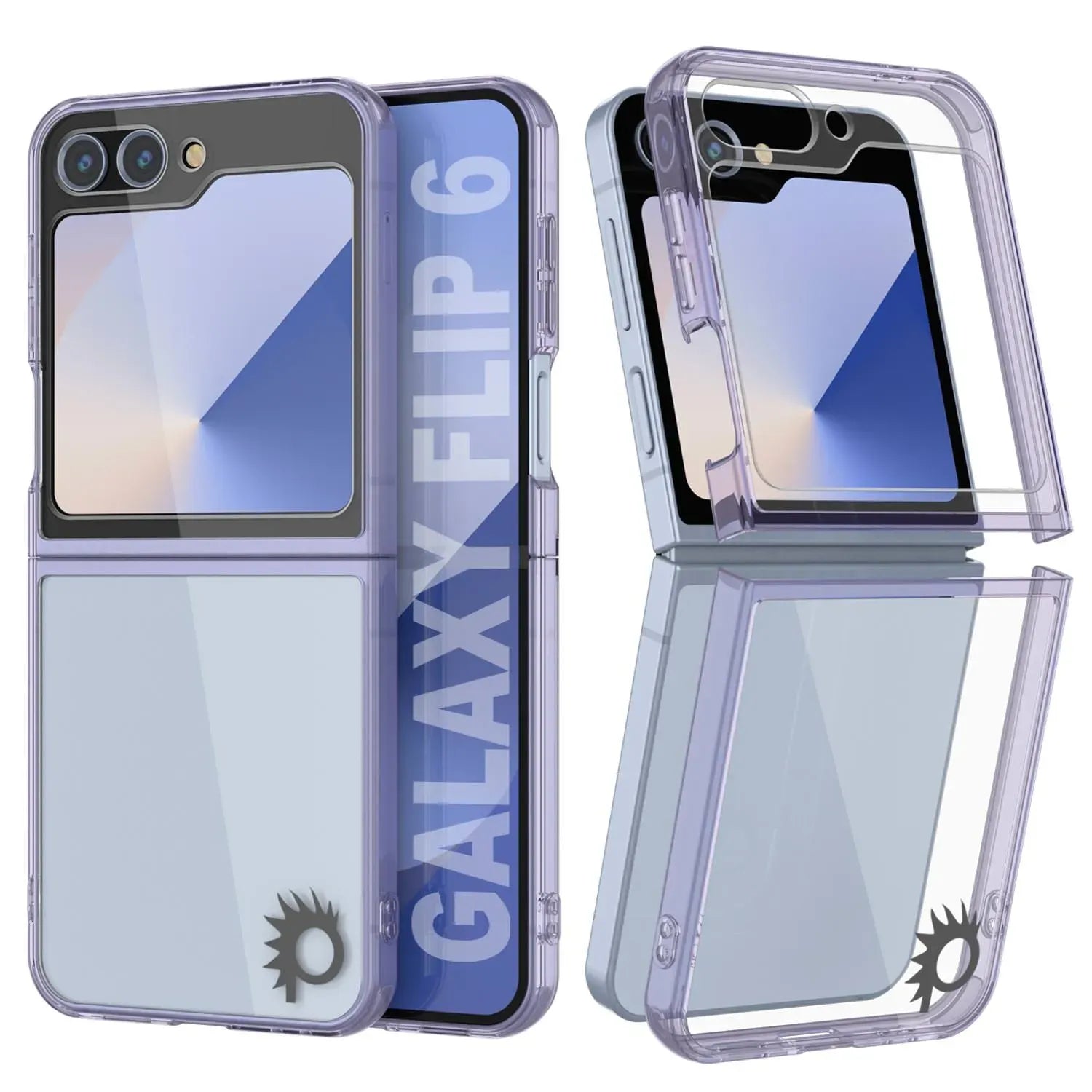 Galaxy Z Flip6 Case [Clear Acrylic Series] [Non-Slip] For Galaxy Z Flip6 [Lilac]