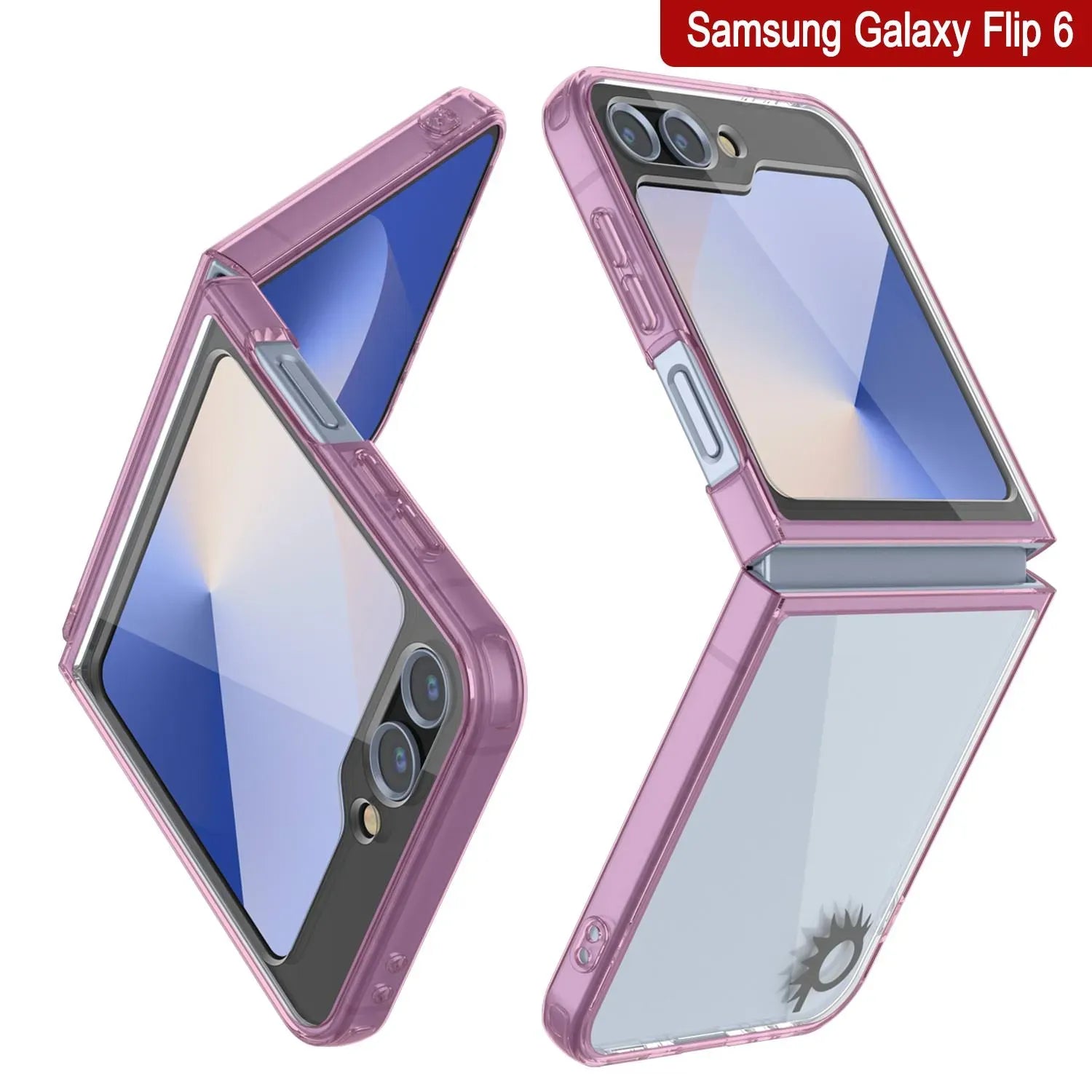 Galaxy Z Flip6 Case [Clear Acrylic Series] [Non-Slip] For Galaxy Z Flip6 [Pink]