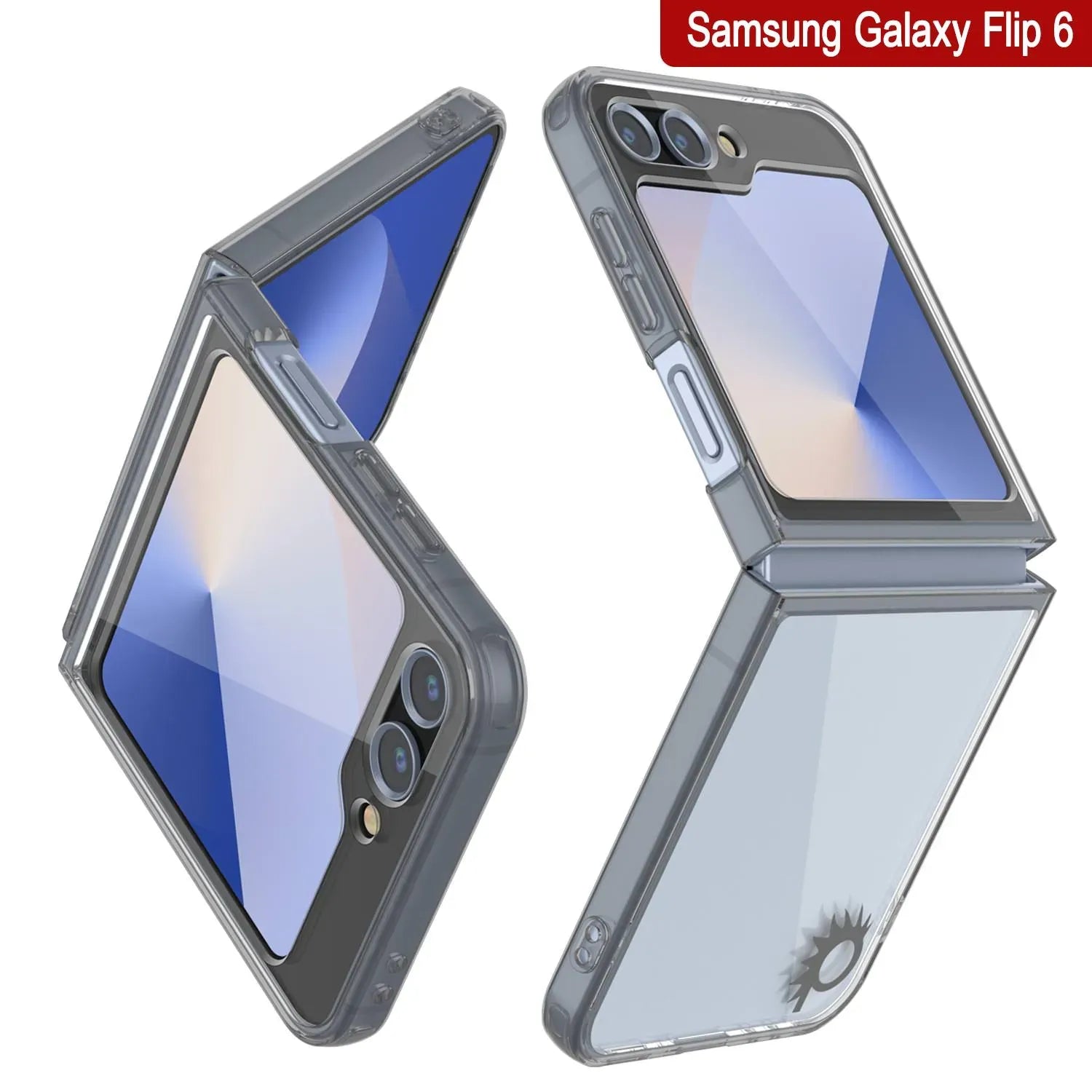 Galaxy Z Flip6 Case [Clear Acrylic Series] [Non-Slip] For Galaxy Z Flip6 [Grey]