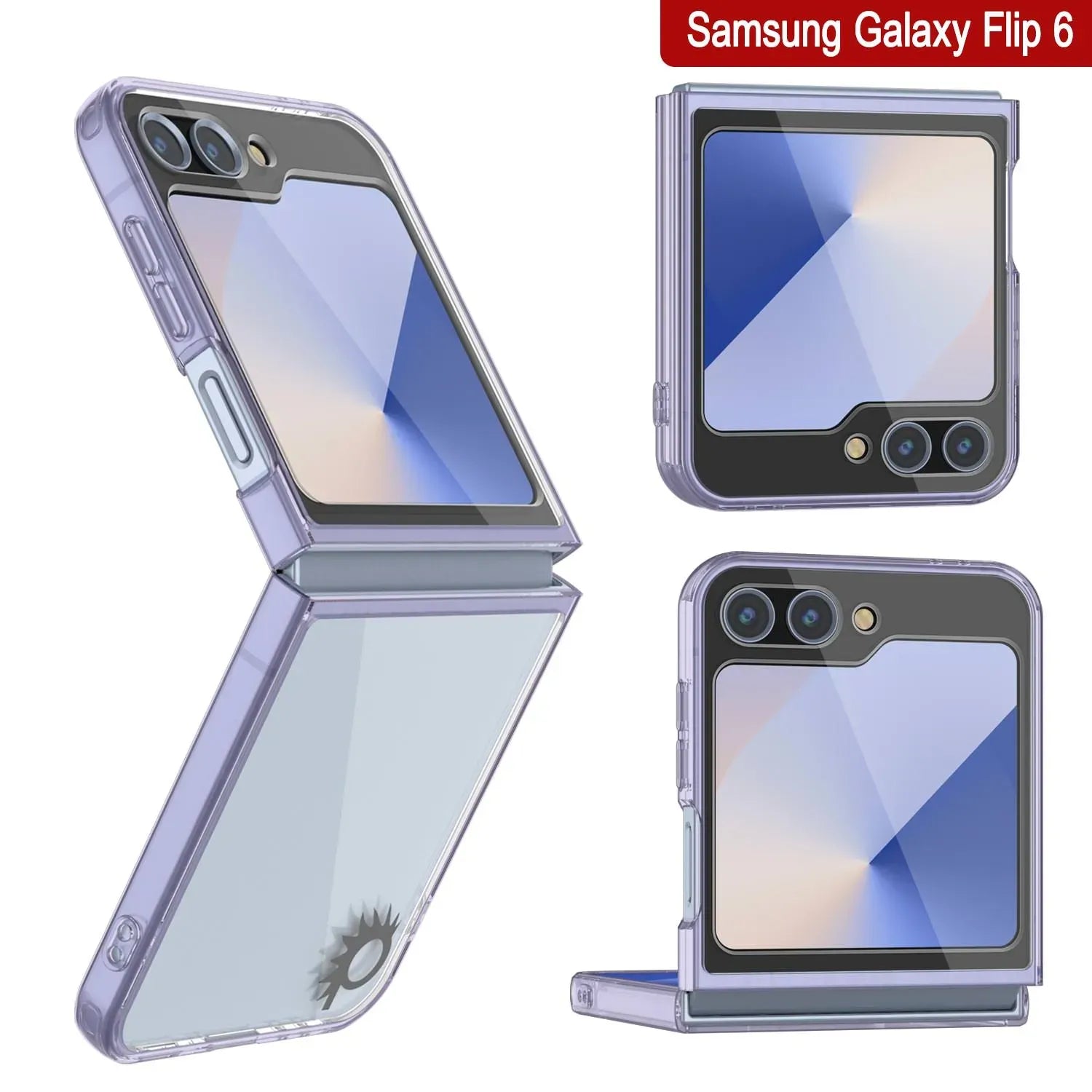 Galaxy Z Flip6 Case [Clear Acrylic Series] [Non-Slip] For Galaxy Z Flip6 [Lilac]