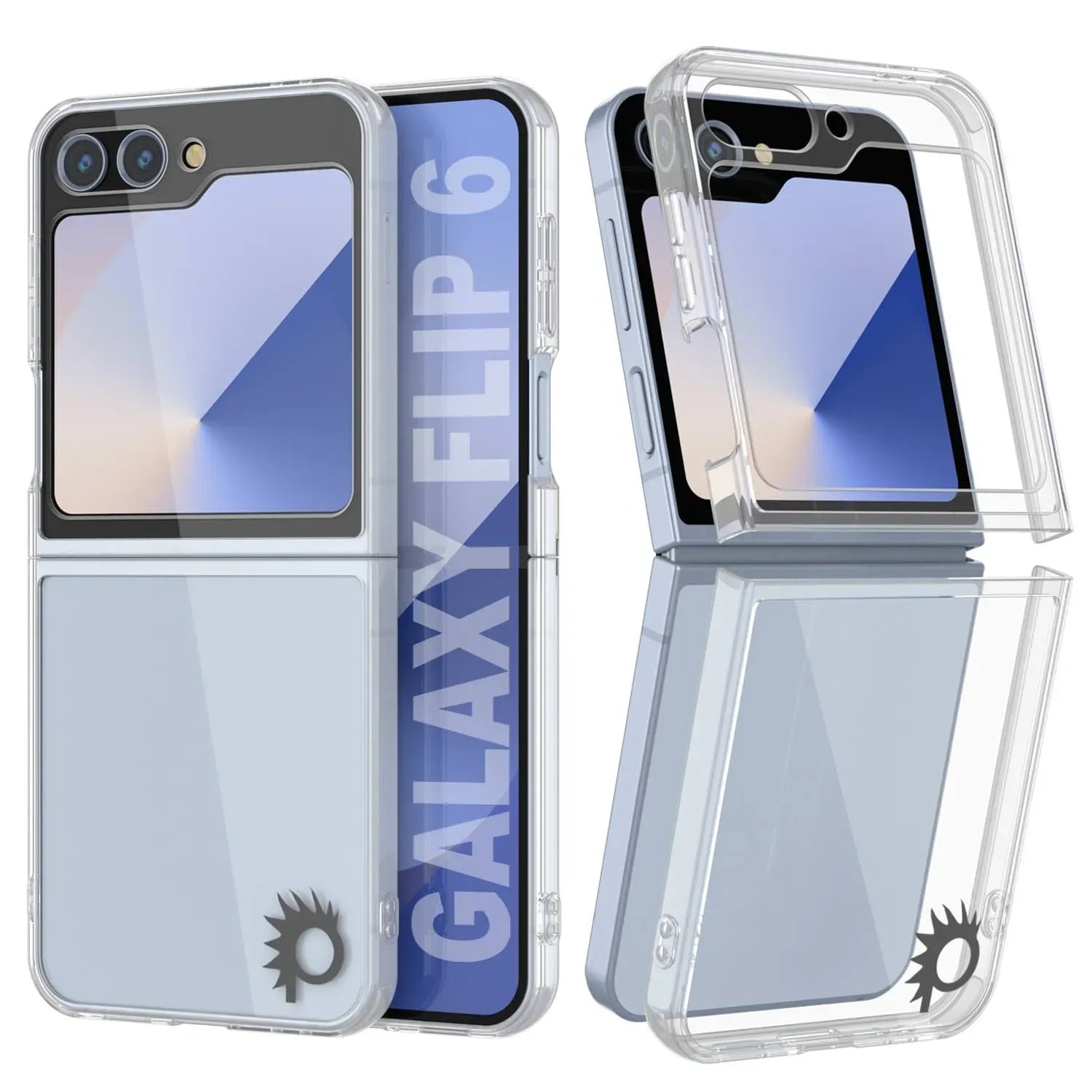 Galaxy Z Flip6 Case [Clear Acrylic Series] [Non-Slip] For Galaxy Z Flip6 [White]