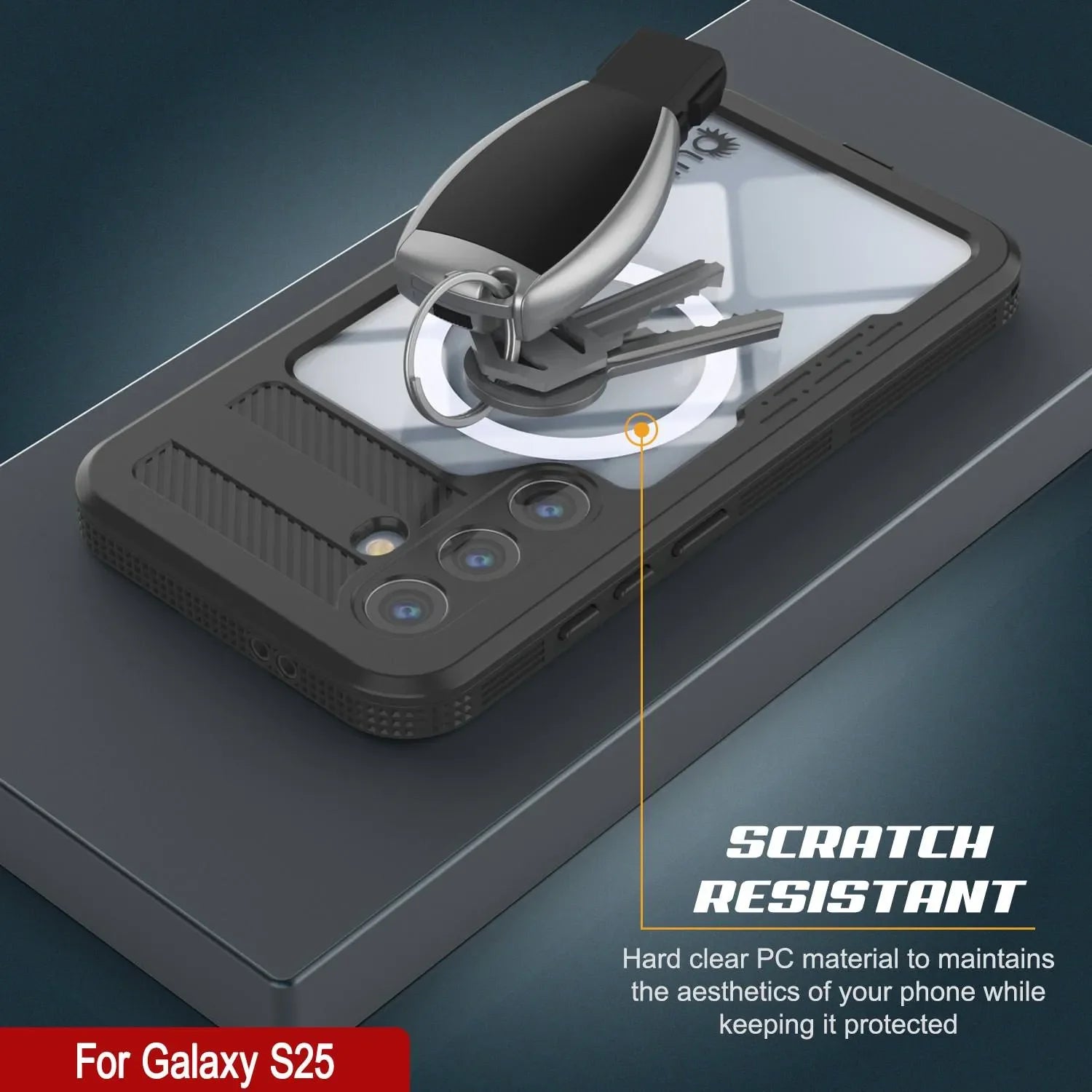 Galaxy S25 Waterproof Case [Alpine 2.0 Series] [Slim Fit] [IP68 Certified] [Shockproof] [Clear]