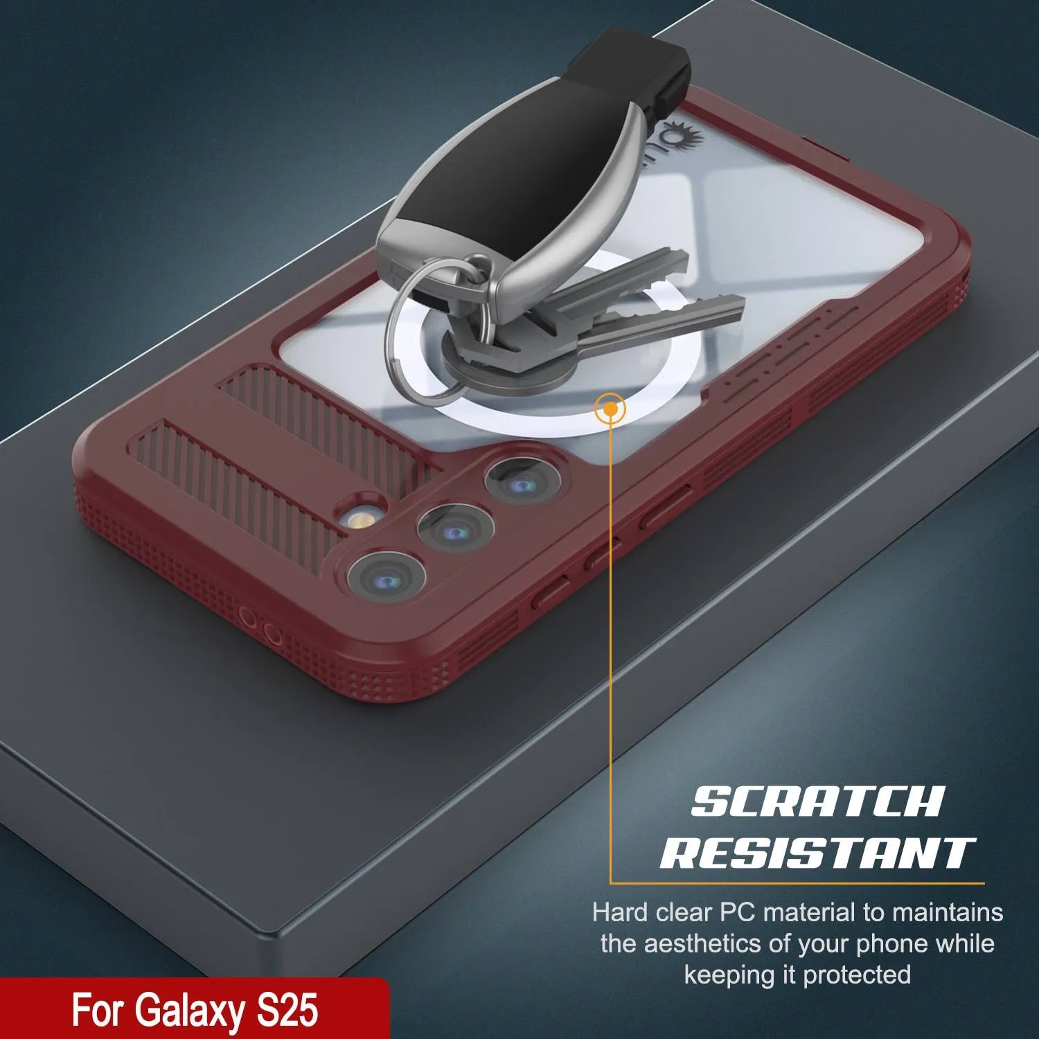 Galaxy S25 Waterproof Case [Alpine 2.0 Series] [Slim Fit] [IP68 Certified] [Shockproof] [Rose]