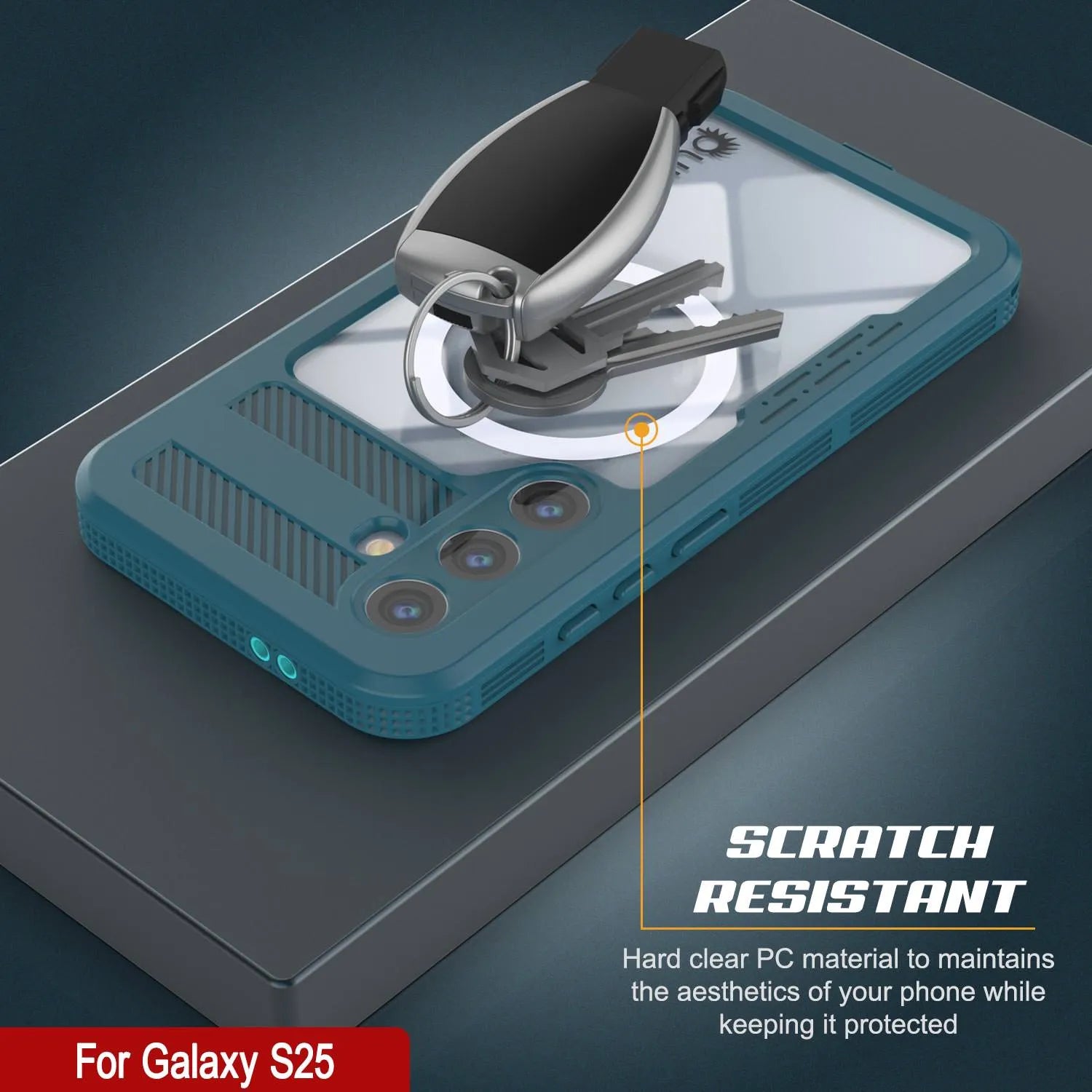 Galaxy S25 Waterproof Case [Alpine 2.0 Series] [Slim Fit] [IP68 Certified] [Shockproof] [Blue]