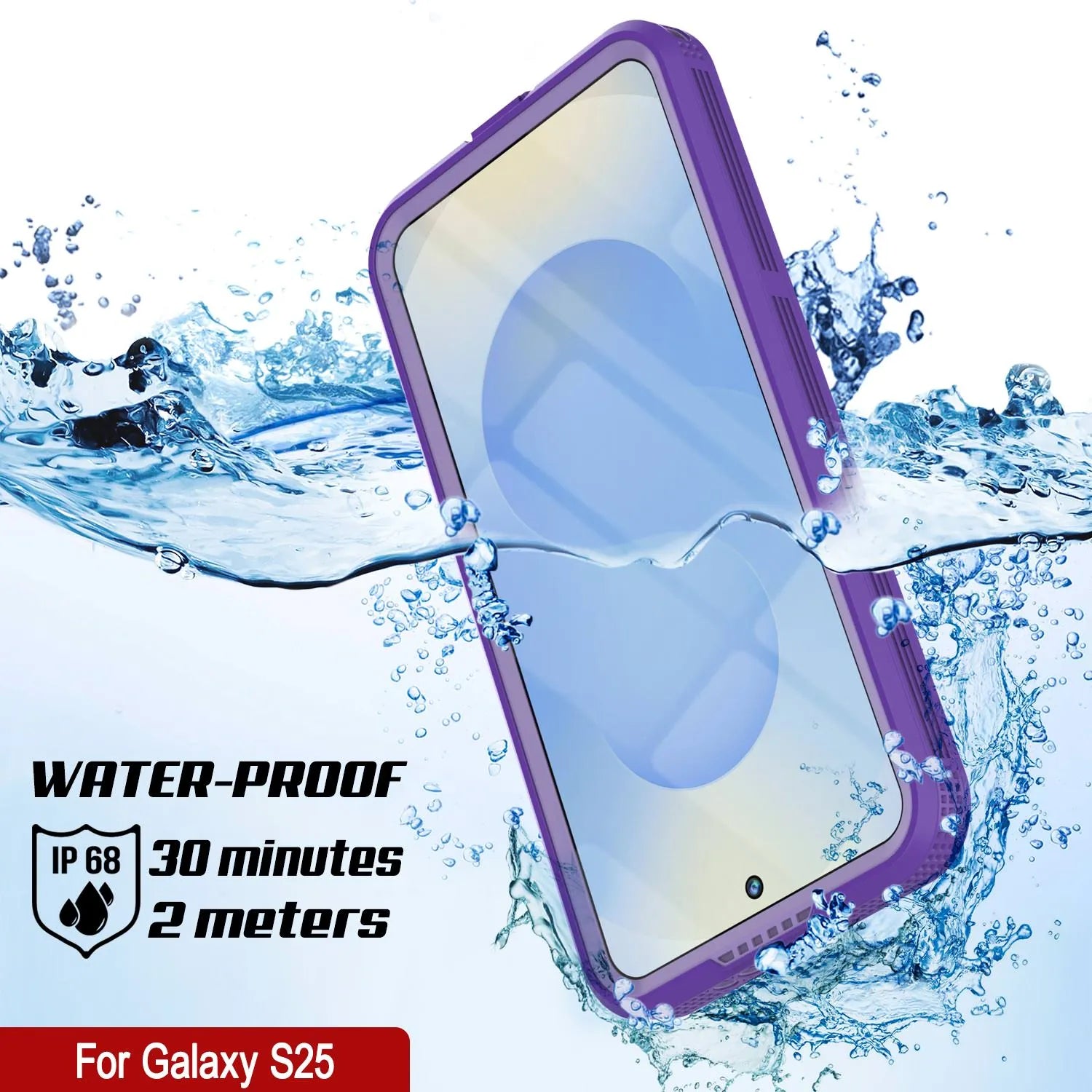 Galaxy S25 Waterproof Case [Alpine 2.0 Series] [Slim Fit] [IP68 Certified] [Shockproof] [Purple]