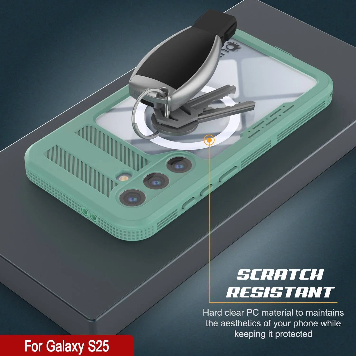 Galaxy S25 Waterproof Case [Alpine 2.0 Series] [Slim Fit] [IP68 Certified] [Shockproof] [Teal]