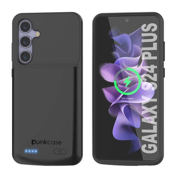 PunkJuice S24+ Plus Battery Case Black - Portable Charging Power Juice Bank with 5000mAh