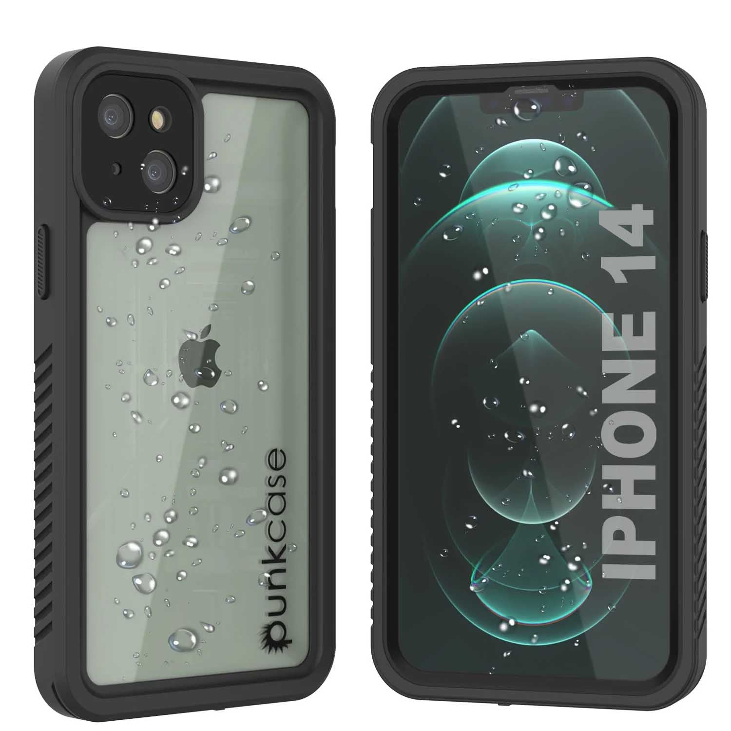 iPhone 14  Waterproof Case, Punkcase [Extreme Mag Series] Armor Cover W/ Built In Screen Protector [Black]