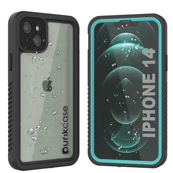 iPhone 14  Waterproof Case, Punkcase [Extreme Series] Armor Cover W/ Built In Screen Protector [Teal]