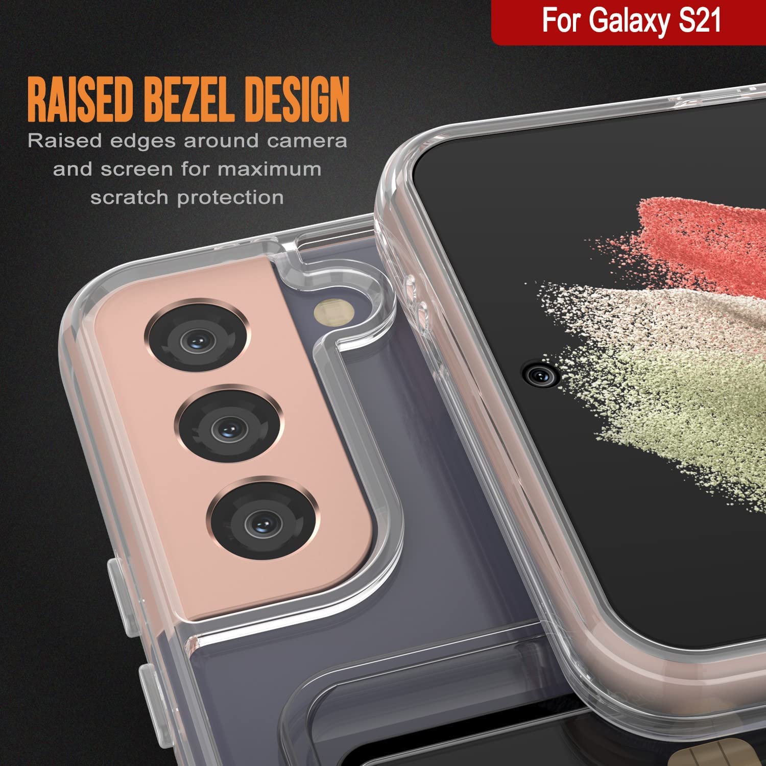 Galaxy S24 Card Holder Case [Crystal CardSlot Series] [Slim Fit] [Black]