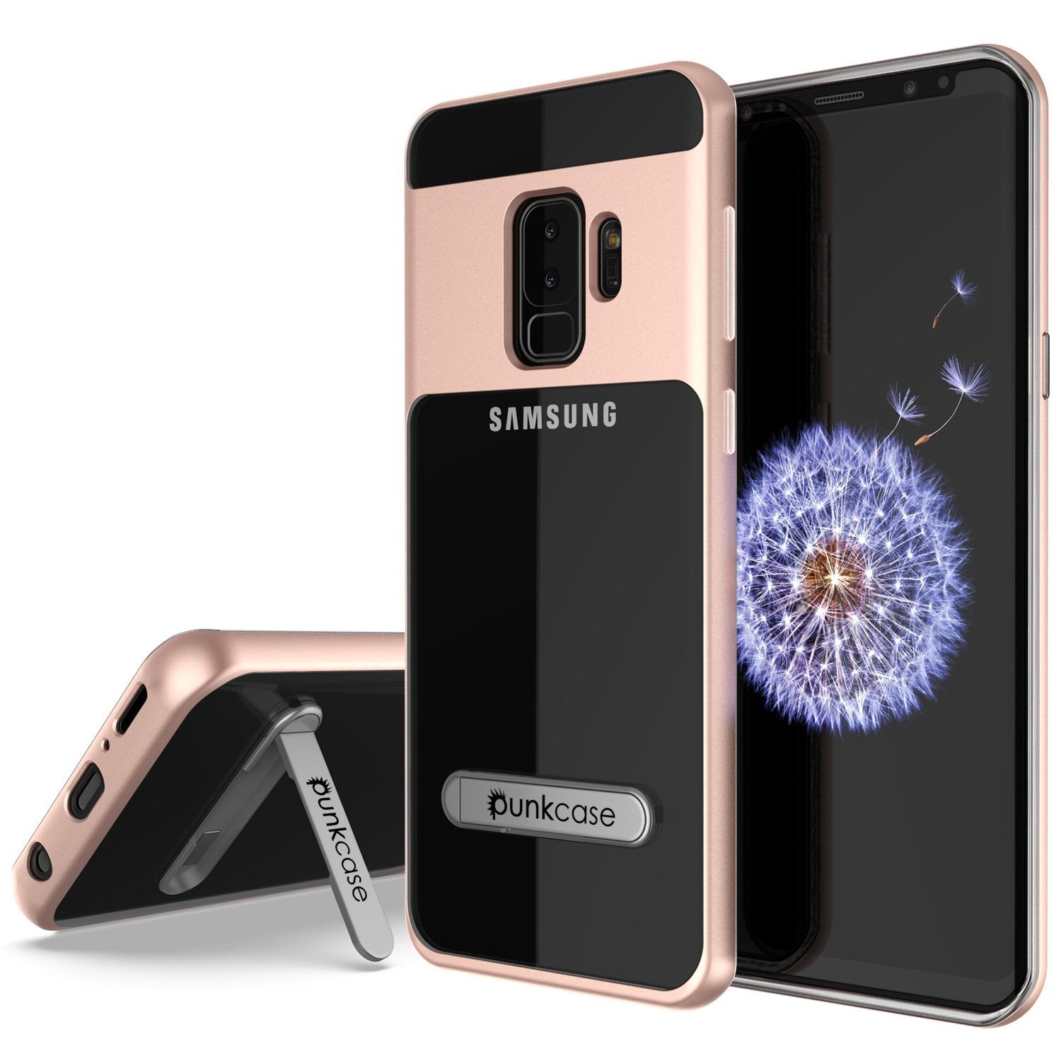 Galaxy S10+ Plus Case, PUNKcase [LUCID 3.0 Series] [Slim Fit] Armor Cover w/ Integrated Screen Protector [Rose Gold]