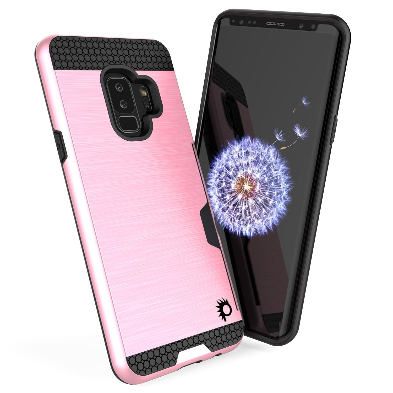Galaxy S9 Plus Case, PUNKcase [SLOT Series] [Slim Fit] Dual-Layer Armor Cover w/Integrated Anti-Shock System [Pink]