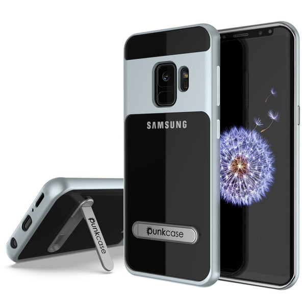 Galaxy S10 Case, PUNKcase [LUCID 3.0 Series] [Slim Fit] Armor Cover w/ Integrated Screen Protector [Silver]