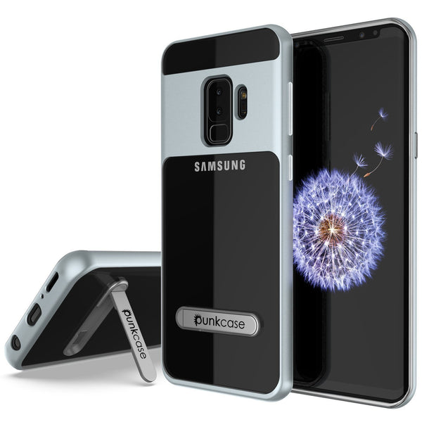 Galaxy S10+ Plus Case, PUNKcase [LUCID 3.0 Series] [Slim Fit] Armor Cover w/ Integrated Screen Protector [Silver]