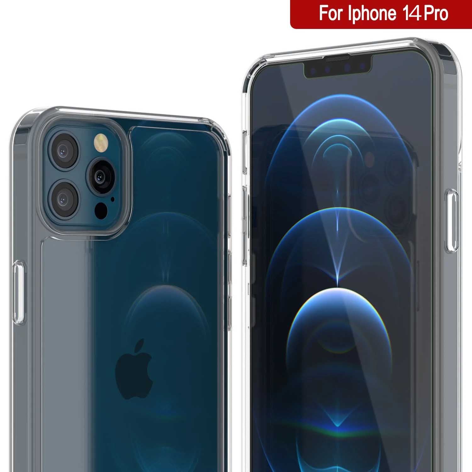 iPhone 14 Pro Case Punkcase® LUCID 2.0 Clear Series Series w/ SHIELD Screen Protector | Ultra Fit