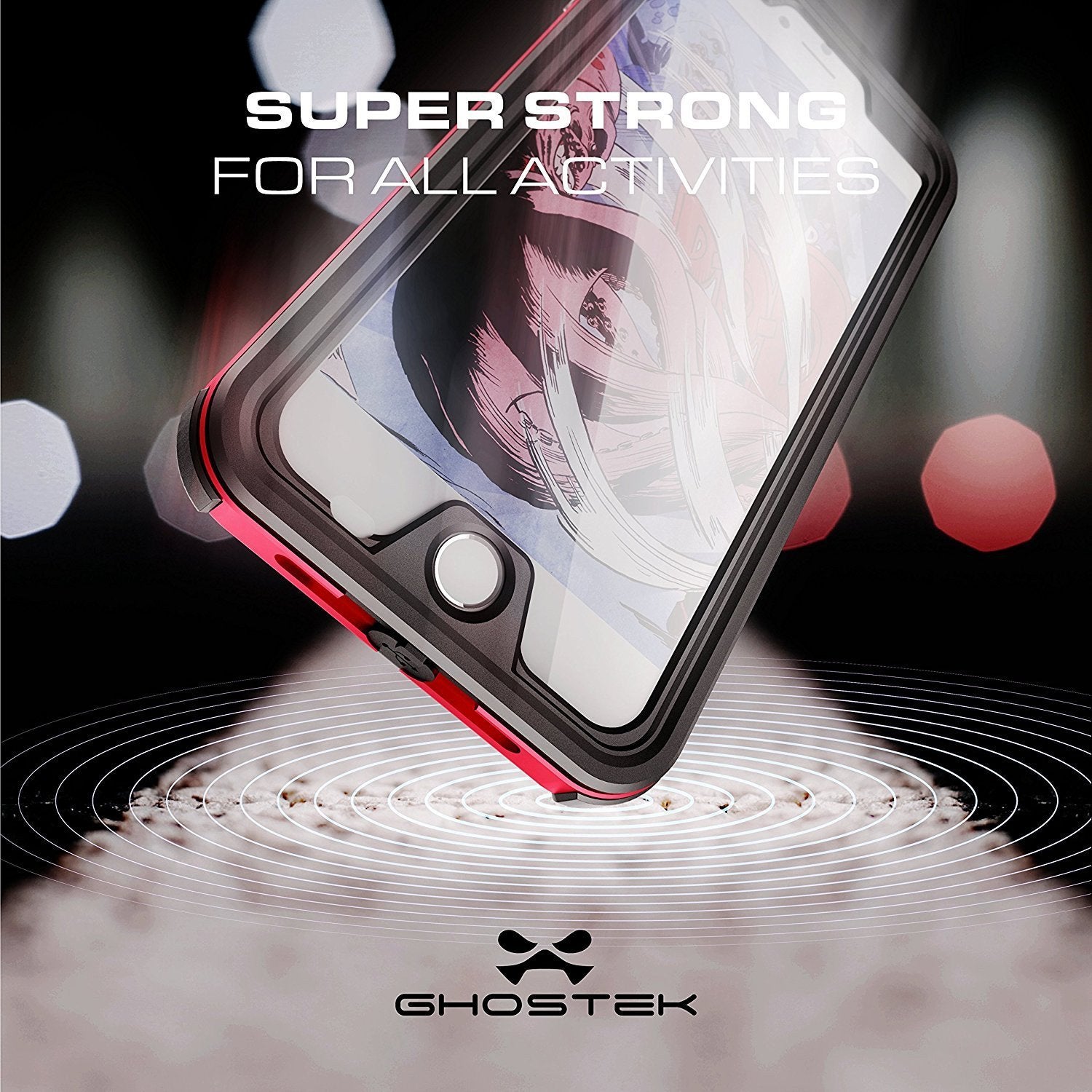 iPhone 8+ Plus Waterproof Case, Ghostek® Atomic 3.0 Pink Series