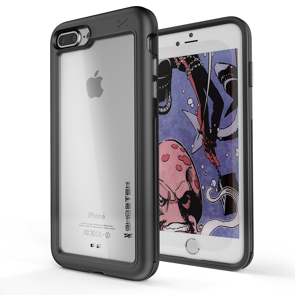 iPhone 7+ Plus Case, Ghostek®  Atomic Slim Series  for iPhone 7+ Plus Rugged Heavy Duty Case[BLACK]