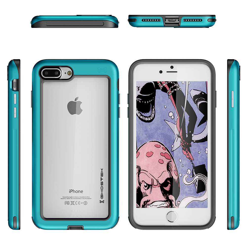 iPhone 7+ Plus Case, Ghostek®  Atomic Slim Series  for iPhone 7+ Plus Rugged Heavy Duty Case[TEAL]