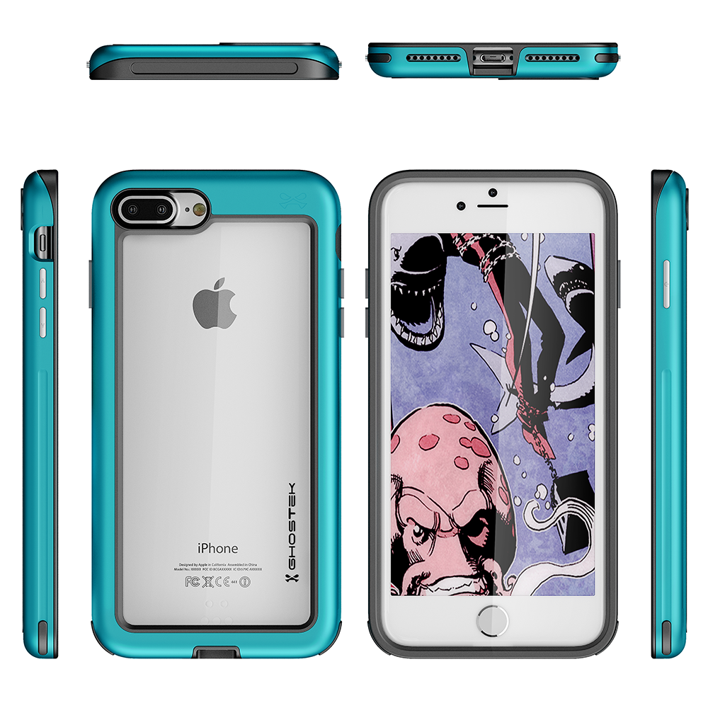 iPhone 8+ Plus Case, Ghostek®  Atomic Slim Series  for iPhone 8+ Plus Rugged Heavy Duty Case[TEAL]