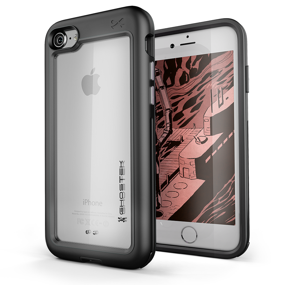iPhone 8 Case, Ghostek® Atomic Slim Series  for  iPhone 8 Rugged Heavy Duty Case [BLACK]