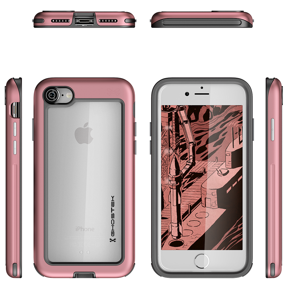 iPhone 8 Case, Ghostek®  Atomic Slim Series  for  iPhone 8 Rugged Heavy Duty Case [PINK]