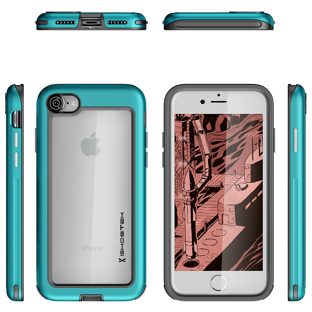 iPhone 7 Case, Ghostek®  Atomic Slim Series  for  iPhone 7 Rugged Heavy Duty Case [TEAL]