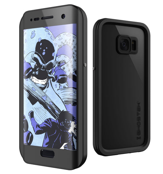 Galaxy S7 EDGE Waterproof Case, Ghostek Atomic 2.0 Black  Shock/Dirt/Snow Proof | Lifetime Warranty
