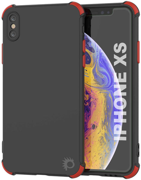 Punkcase Protective & Lightweight TPU Case [Sunshine Series] for iPhone XS [Black]