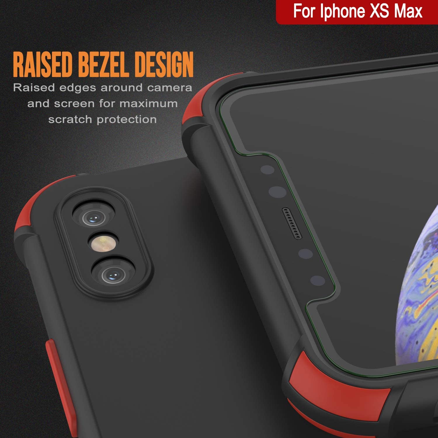 Punkcase Protective & Lightweight TPU Case [Sunshine Series] for iPhone XS Max [Black]