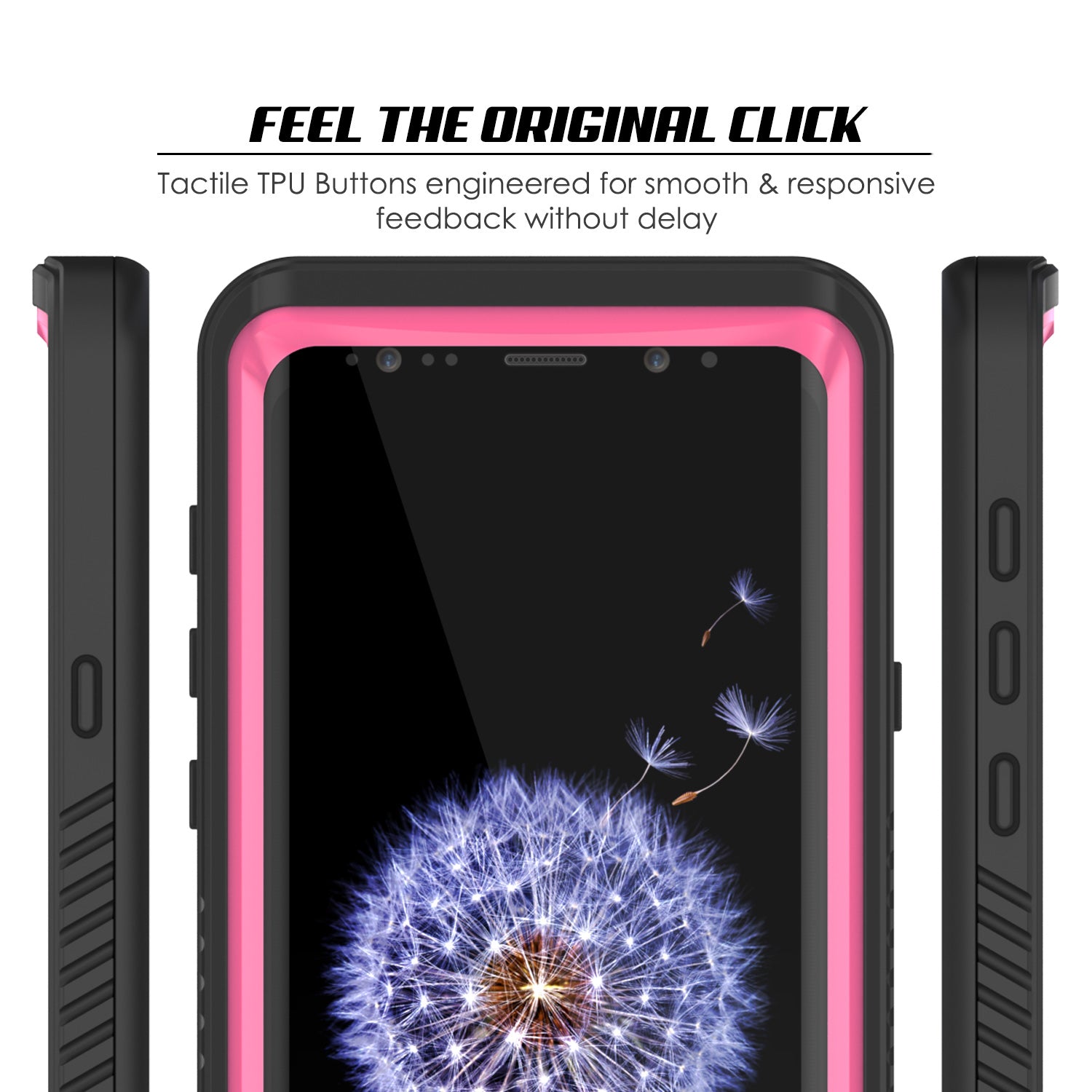Punkcase Galaxy S9 Extreme Series Waterproof Body | Pink