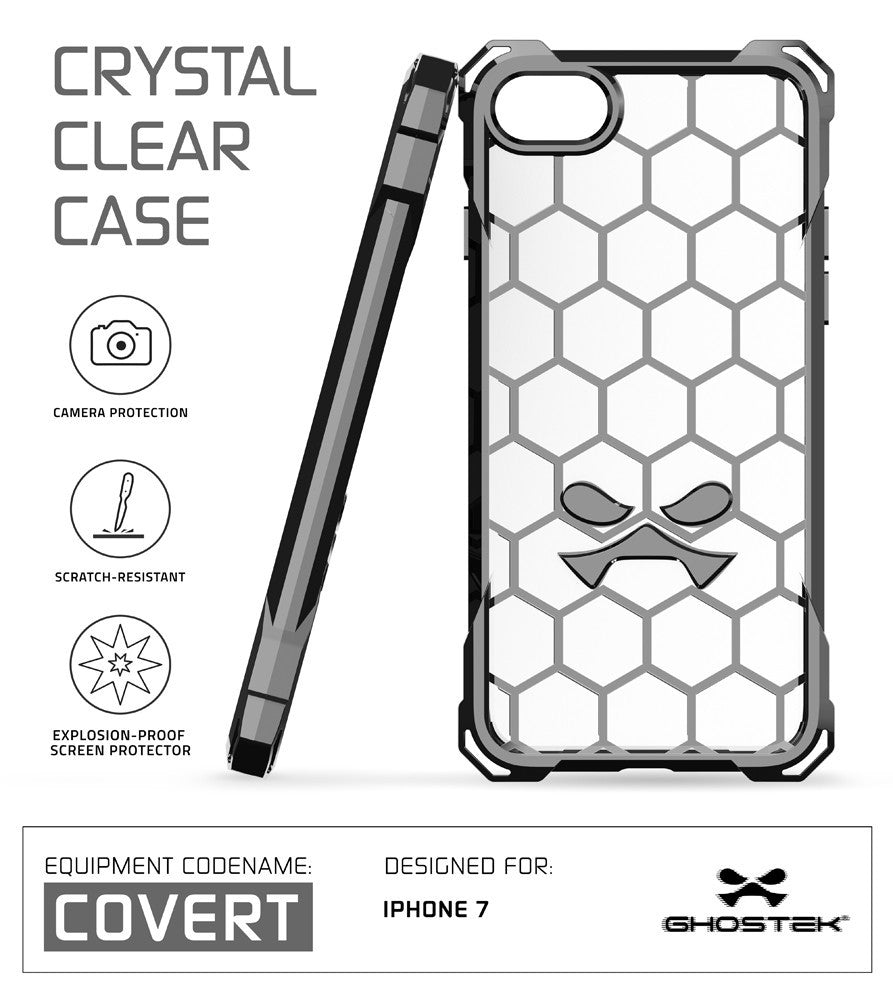 GHOSTEK - Covert Series Premium Impact Case for Apple iPhone 7 | Space Grey
