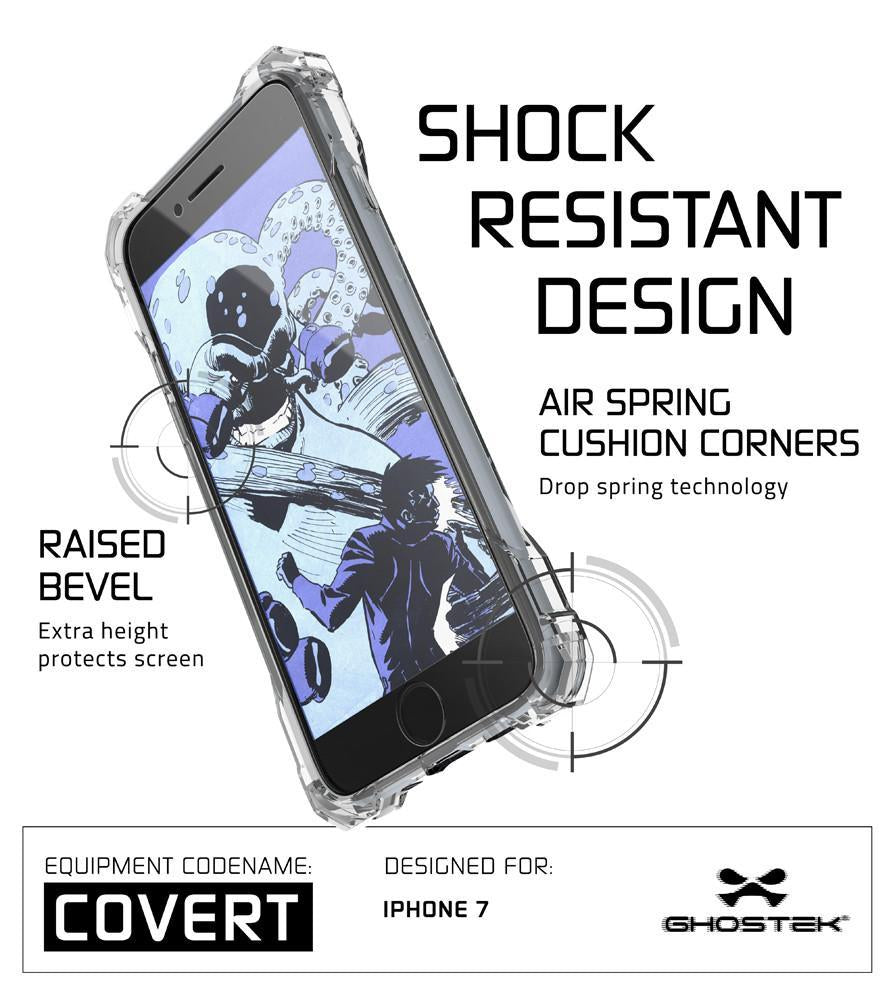 GHOSTEK - Covert Series Premium Impact Case for Apple iPhone 7 | Clear
