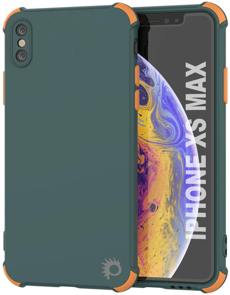 Punkcase Protective & Lightweight TPU Case [Sunshine Series] for iPhone XS Max [Dark Green]