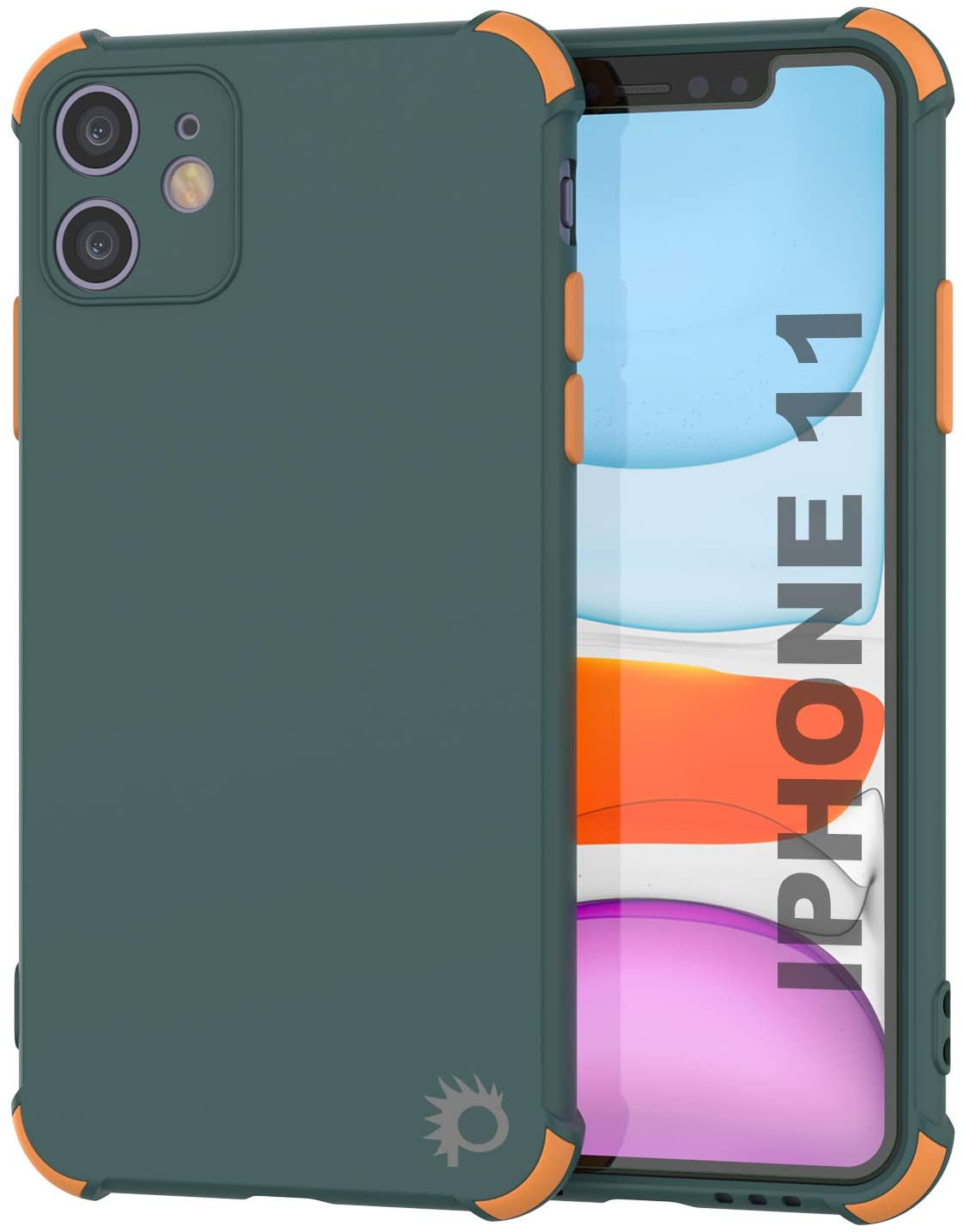 Punkcase Protective & Lightweight TPU Case [Sunshine Series] for iPhone 11 [Dark Green]