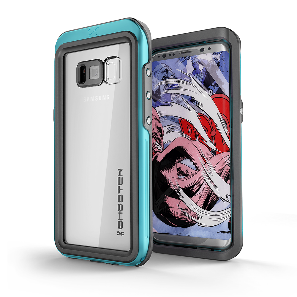 Galaxy S8 Plus Waterproof Case, Ghostek Atomic 3 Teal Series | Underwater| Adventure Ready | Ultra Fit | Swimming