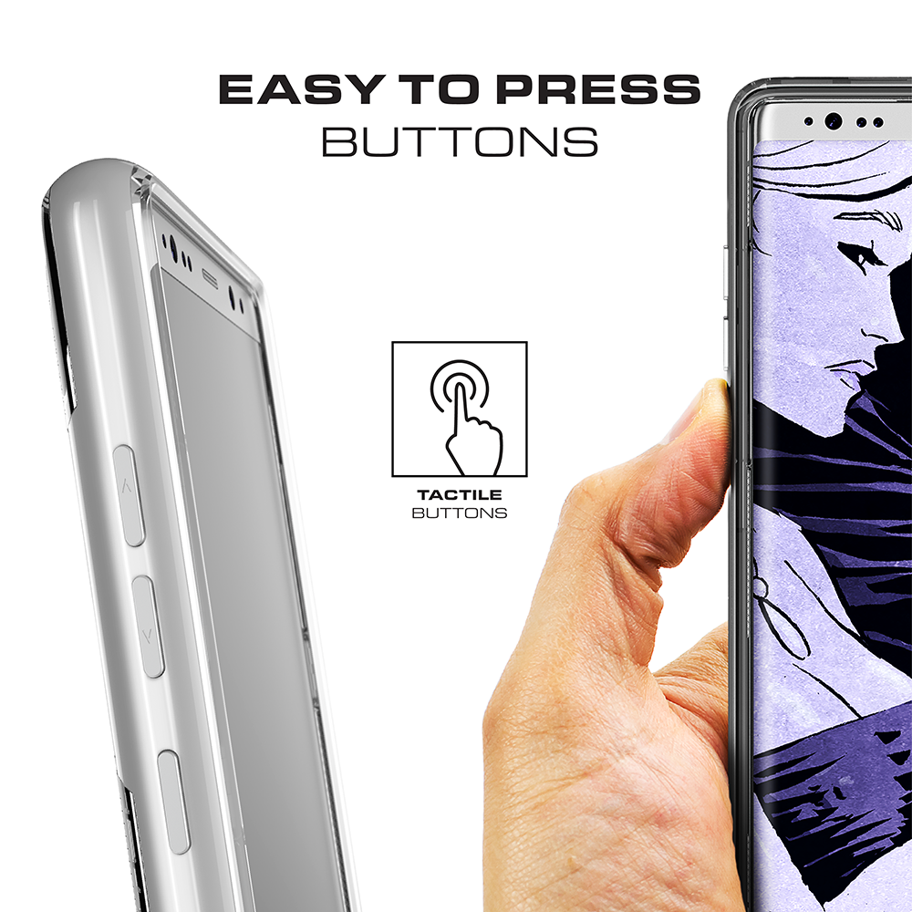 Galaxy Note 8 Case , Ghostek Cloak 3 Series  for Galaxy Note 8  [SILVER]