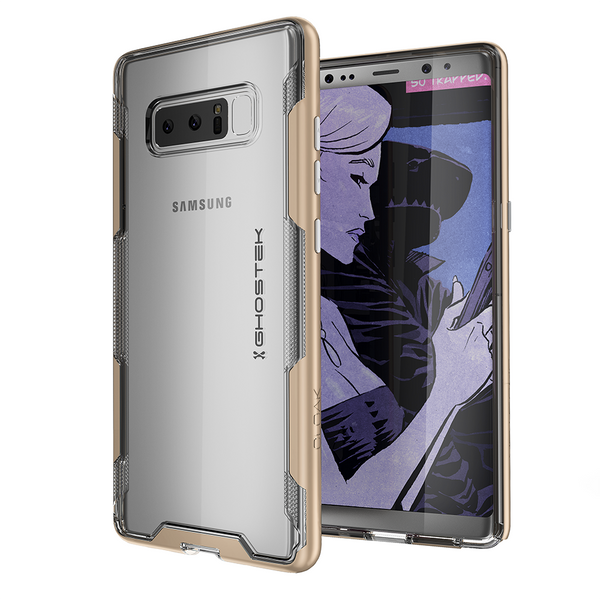 Galaxy Note 8 Case, Ghostek Cloak 3 Galaxy Note 8 Clear Transparent Bumper Case Note8 2017 | GOLD