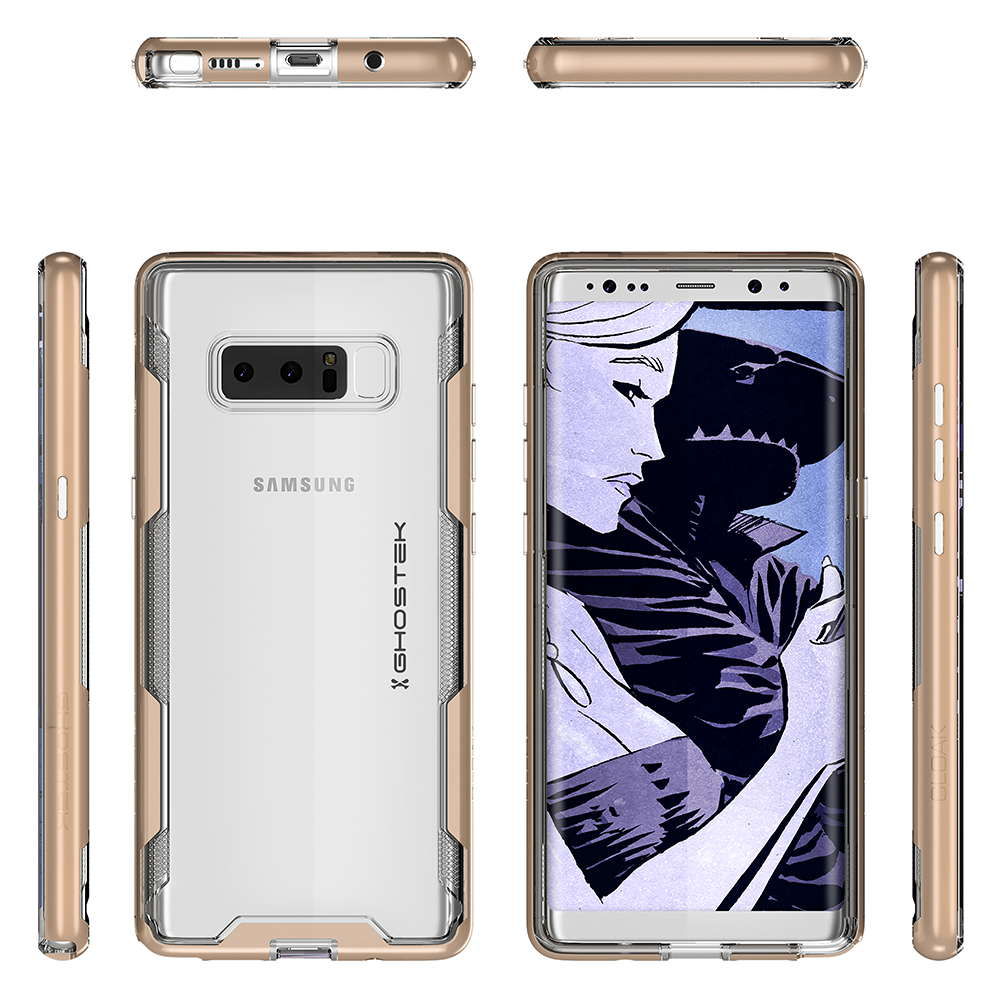 Galaxy Note 8 Case , Ghostek Cloak 3 Series  for Galaxy Note 8  [GOLD]