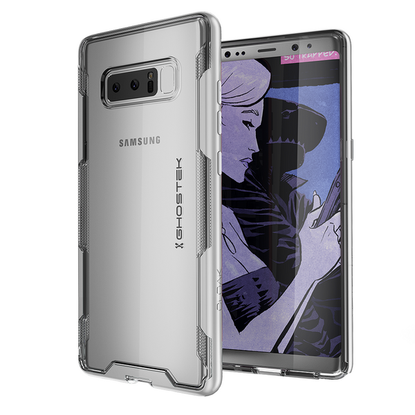 Galaxy Note 8 Case, Ghostek Cloak 3 Galaxy Note 8 Clear Transparent Bumper Case Note8 2017 | SILVER