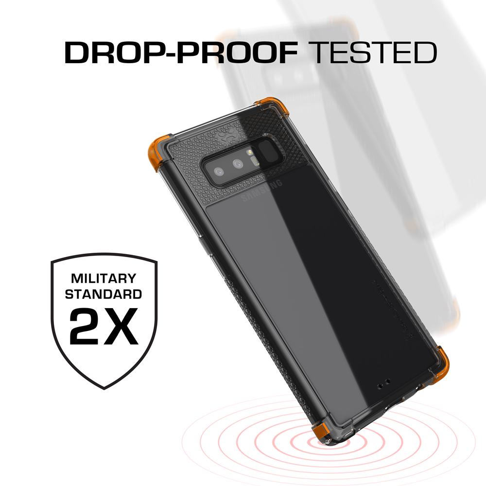 Galaxy Note 8 Case,Ghostek Covert 2 Ultra Fit Case for Samsung Galaxy Note 8 Military Grade Tested | ORANGE