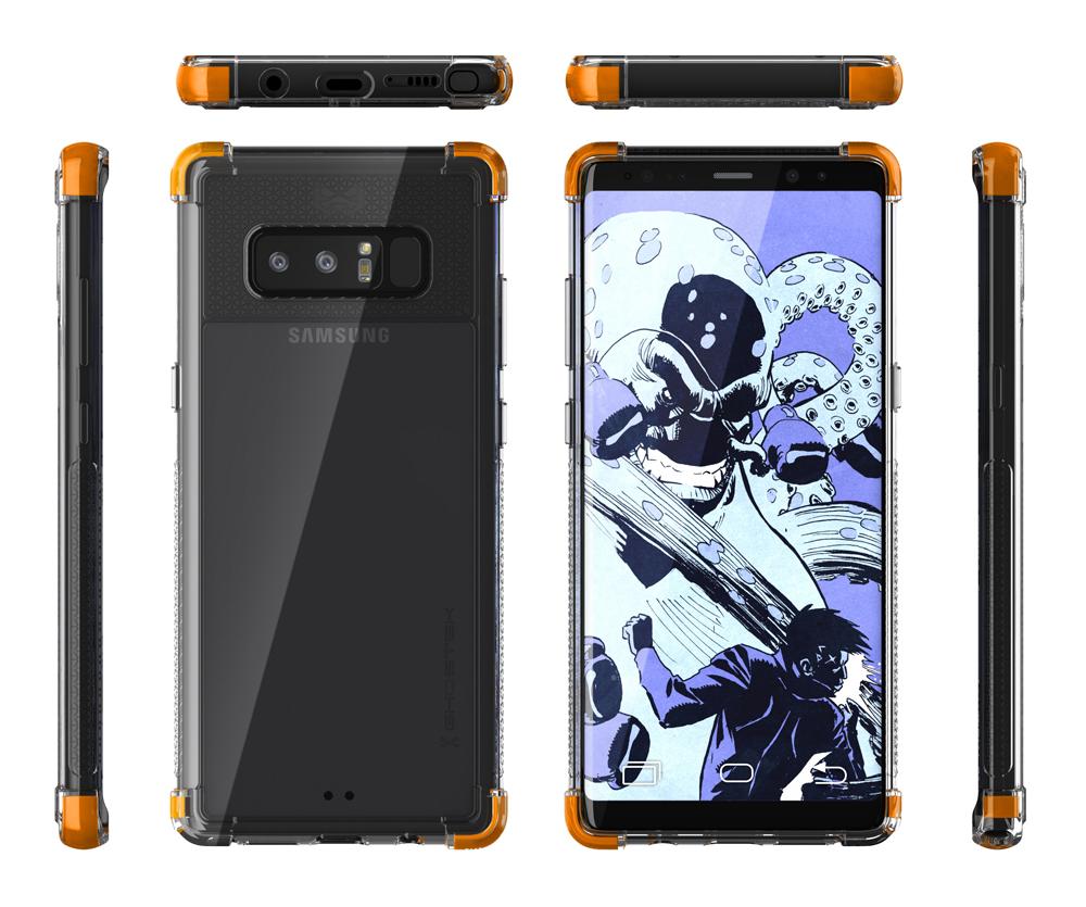 Galaxy Note 8 Case,Ghostek Covert 2 Ultra Fit Case for Samsung Galaxy Note 8 Military Grade Tested | ORANGE