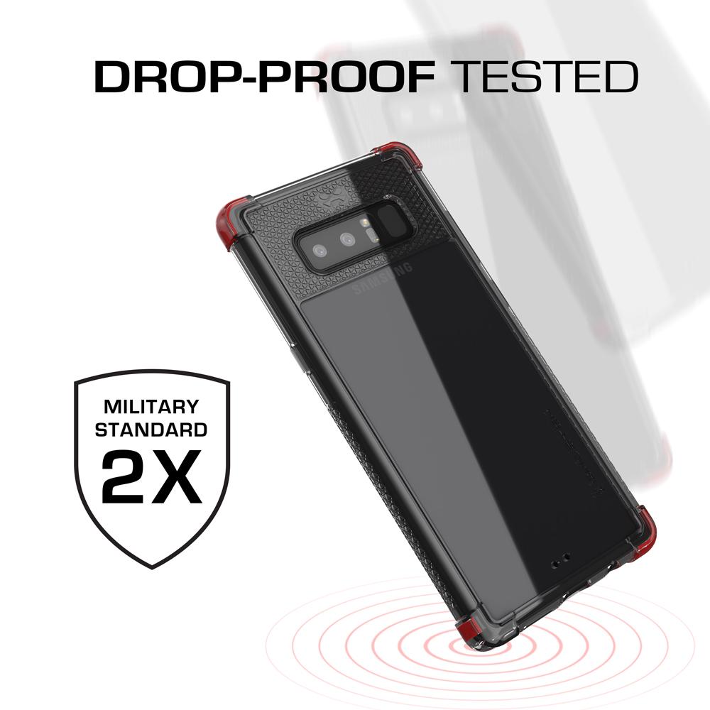 Galaxy Note 8 Case,Ghostek Covert 2 Ultra Fit Case for Samsung Galaxy Note 8 Military Grade Tested | RED