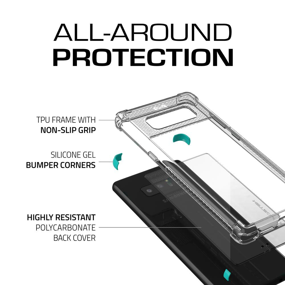 Galaxy Note 8 Case,Ghostek Covert 2 Ultra Fit Case for Samsung Galaxy Note 8 Military Grade Tested | TEAL