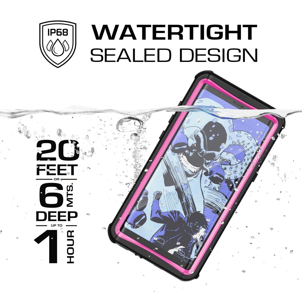 Galaxy Note 8, Ghostek Nautical Series  for Galaxy Note 8 Rugged Waterproof Case | PINK