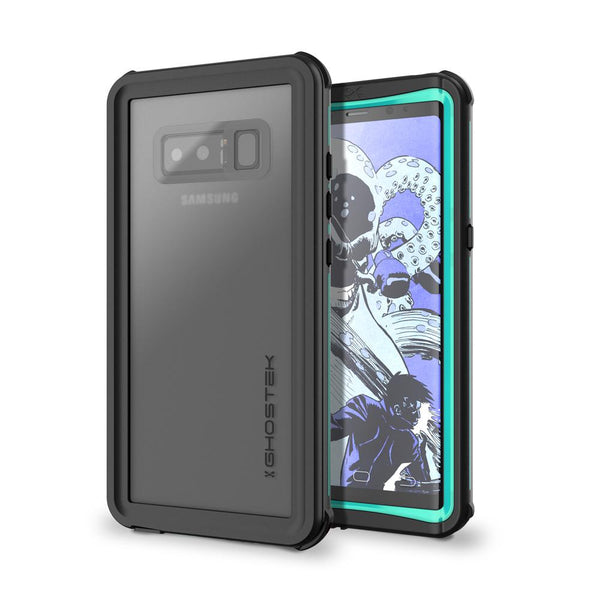 Galaxy Note 8, Ghostek Nautical Galaxy Note 8 Case Military Grade Armor Waterproof Cover | Teal