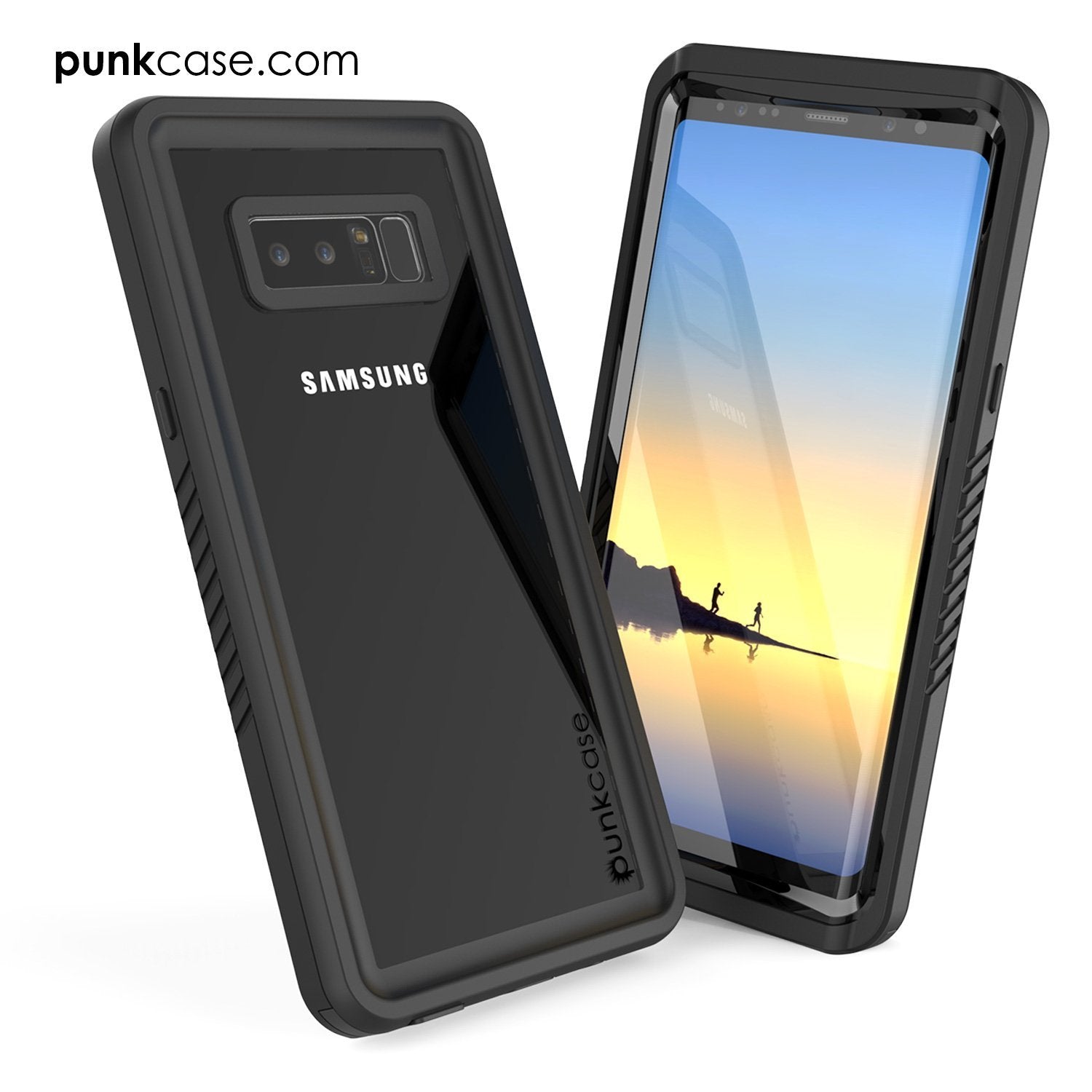 Galaxy Note 8 Case, Punkcase [Extreme Series] [Slim Fit] [IP68 Certified] [Shockproof] Armor Cover W/ Built In Screen Protector [Clear]