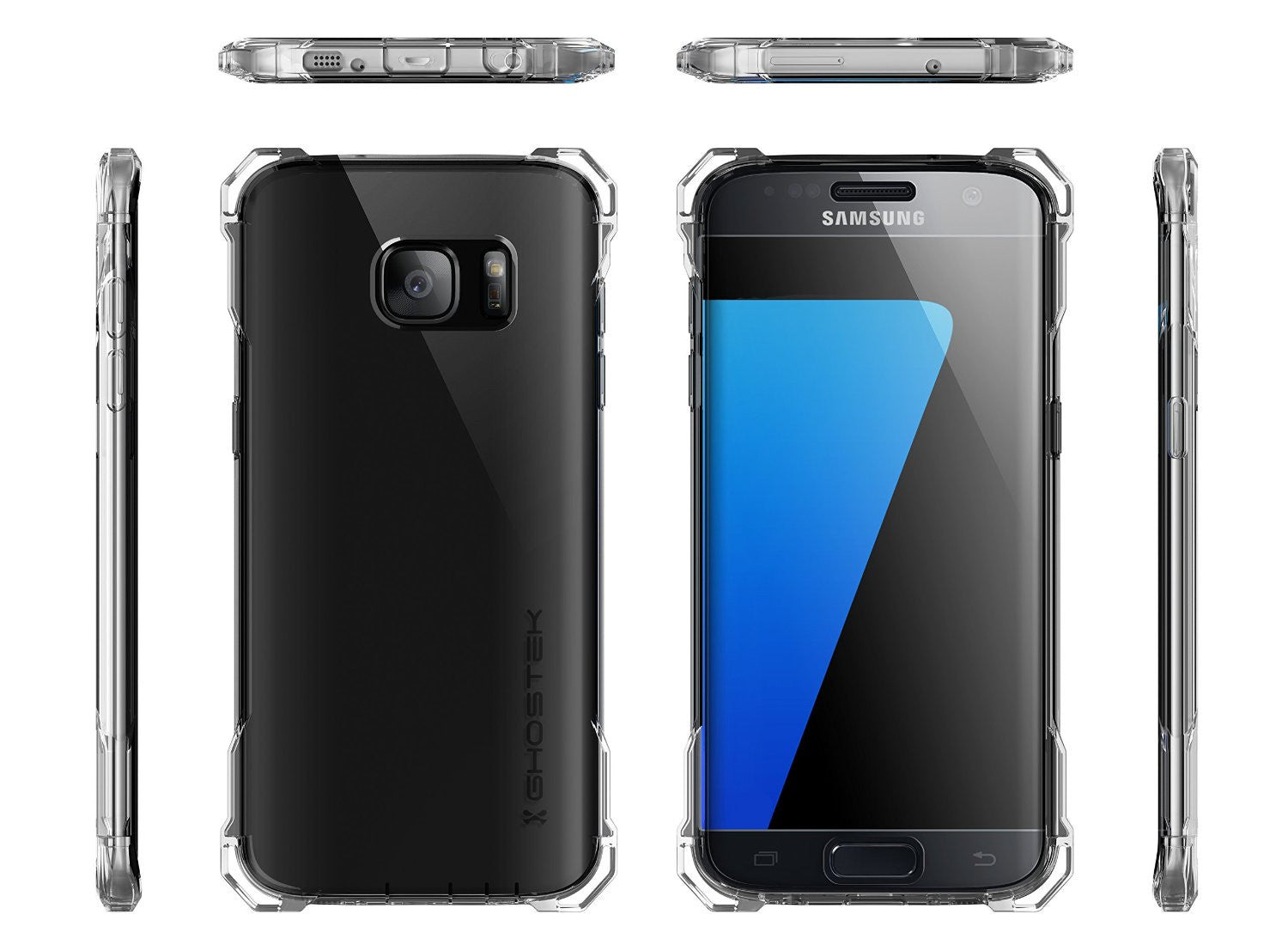 GHOSTEK - Covert Series Premium Impact Case for Samsung S7 Edge | Clear