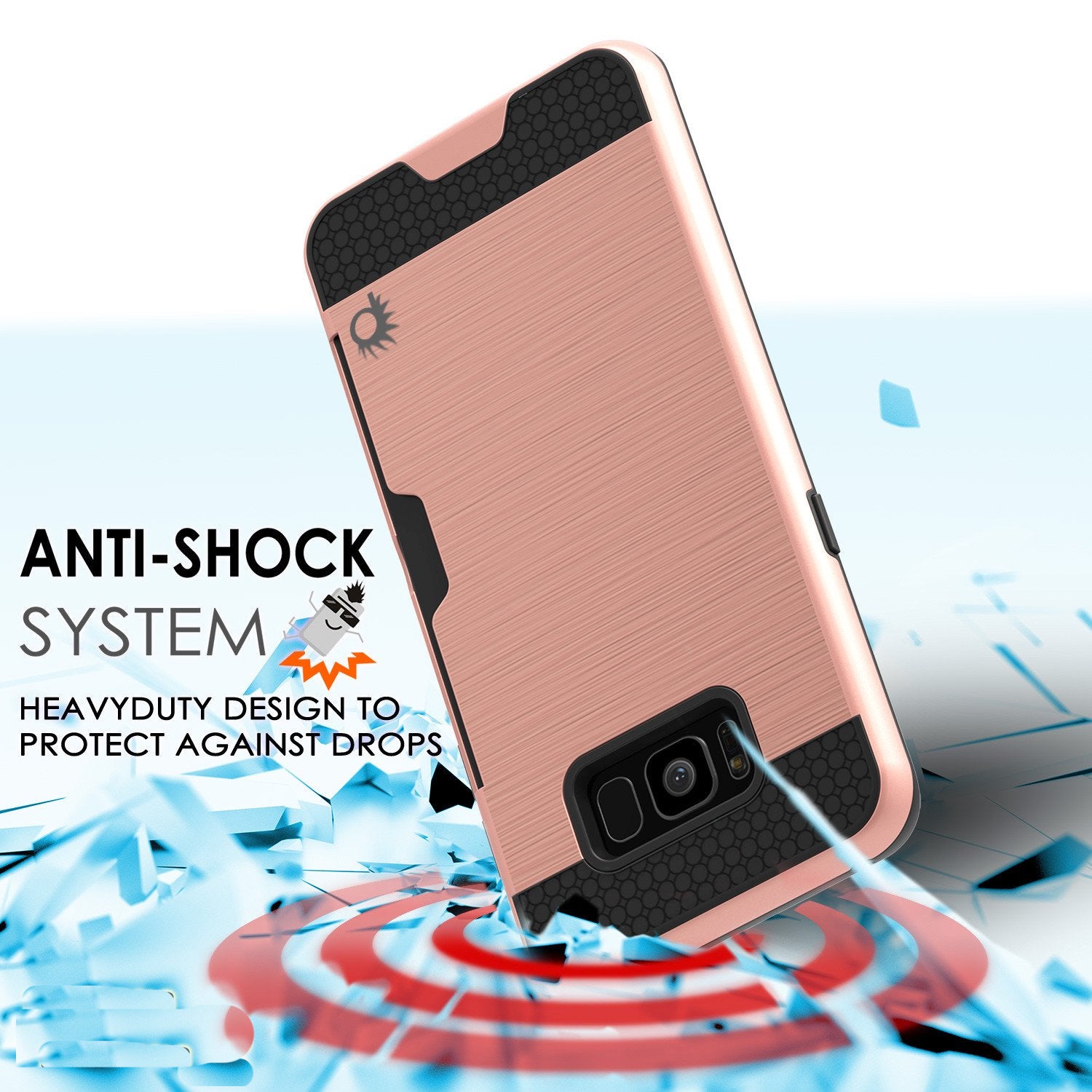 Galaxy S8 Case PunkCase SLOT Rose Series Slim Armor Soft Cover Case