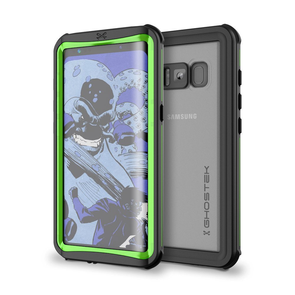 Galaxy S8 Plus Waterproof Case, Ghostek Nautical Series (Green) | Slim Underwater Full Body Protection