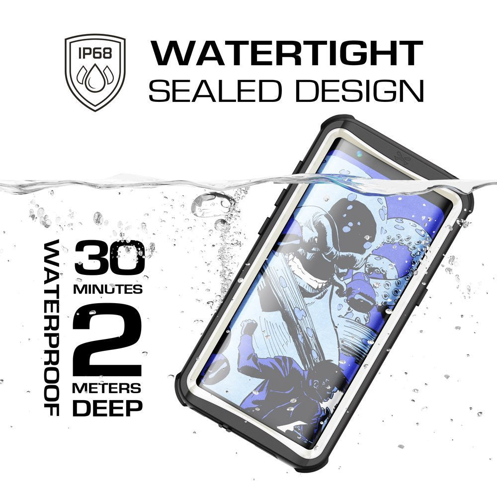 Galaxy S8 Waterproof Case, Ghostek Nautical Series (White) | Slim Underwater Full Body Protection